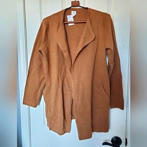 NWT J Crew Tan Long Cardigan